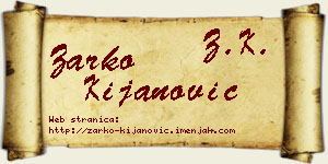 Žarko Kijanović vizit kartica